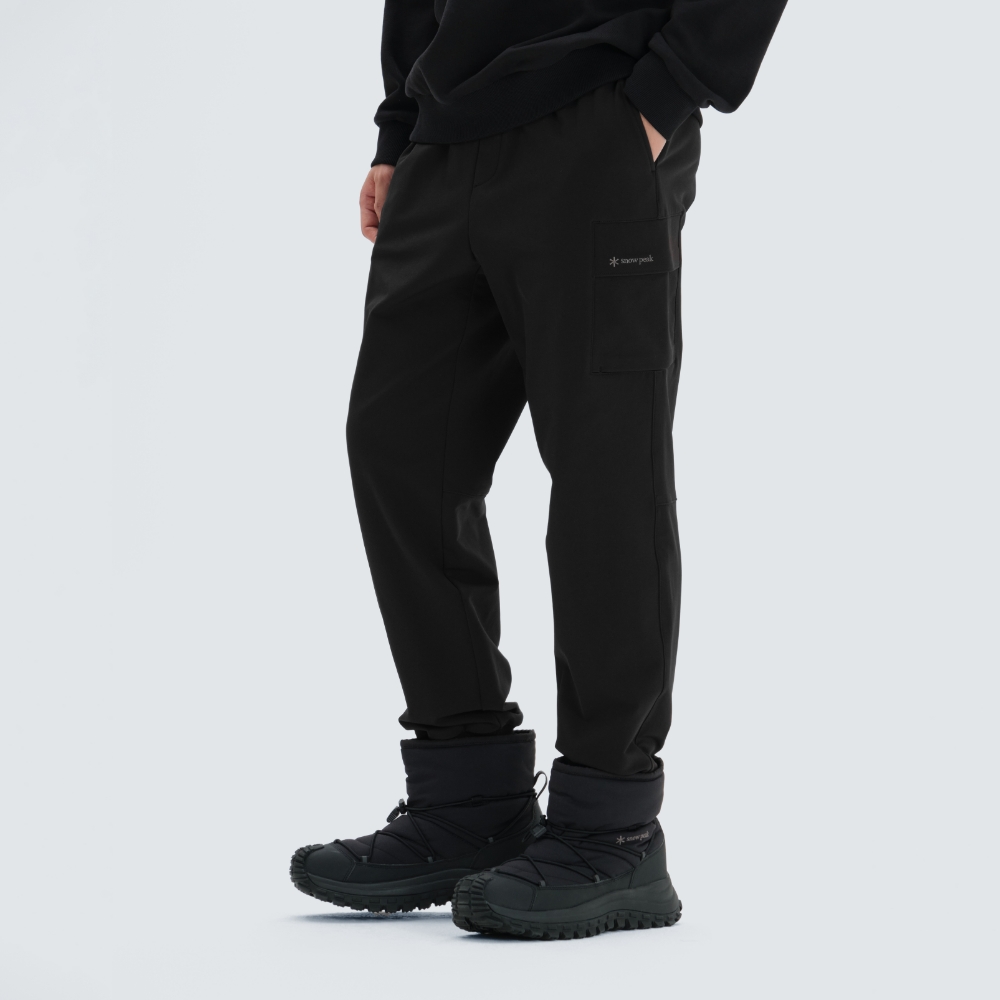 라고 기모 카고 조거 팬츠 Black