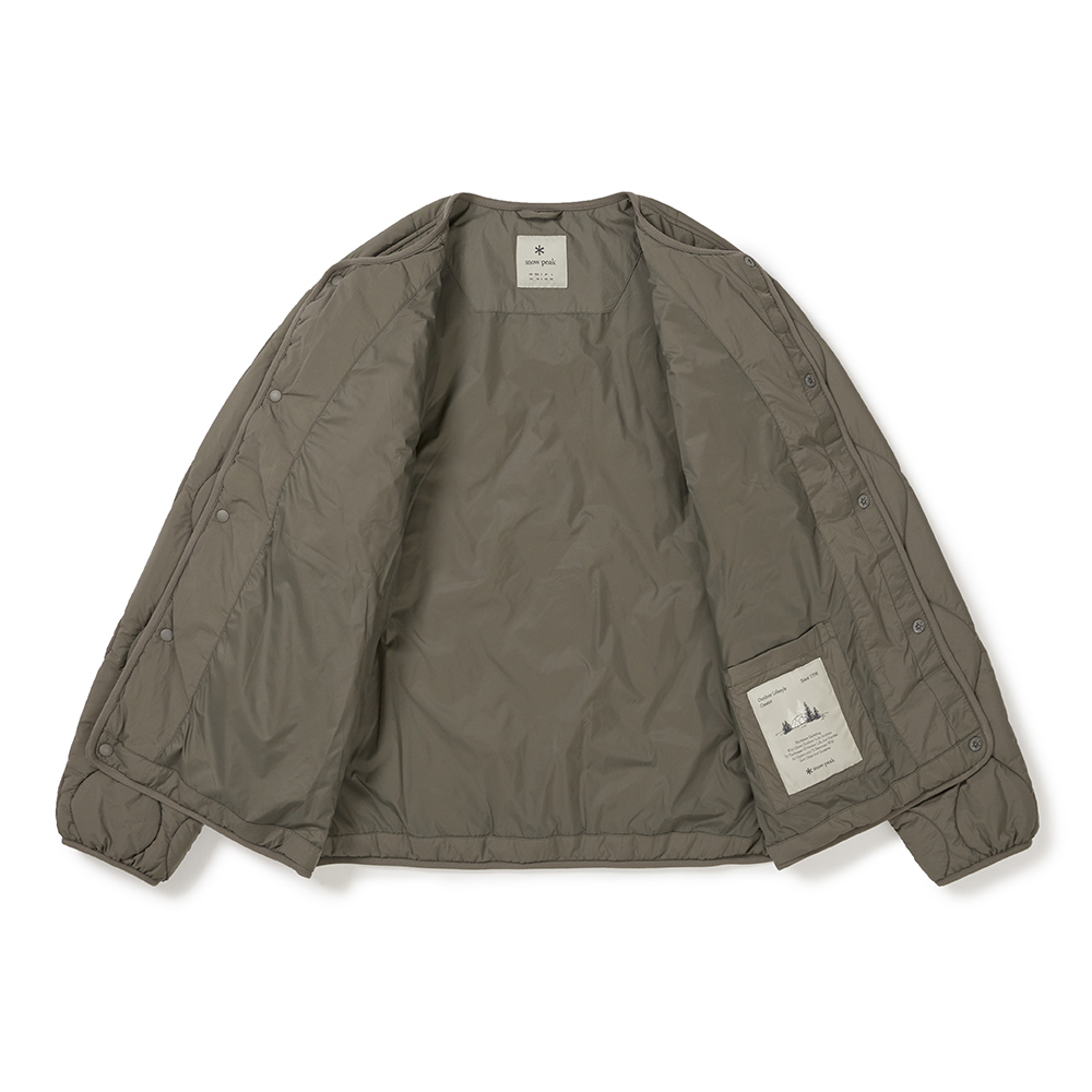 리사이클 퀼팅 가디건 자켓 Dark Khaki