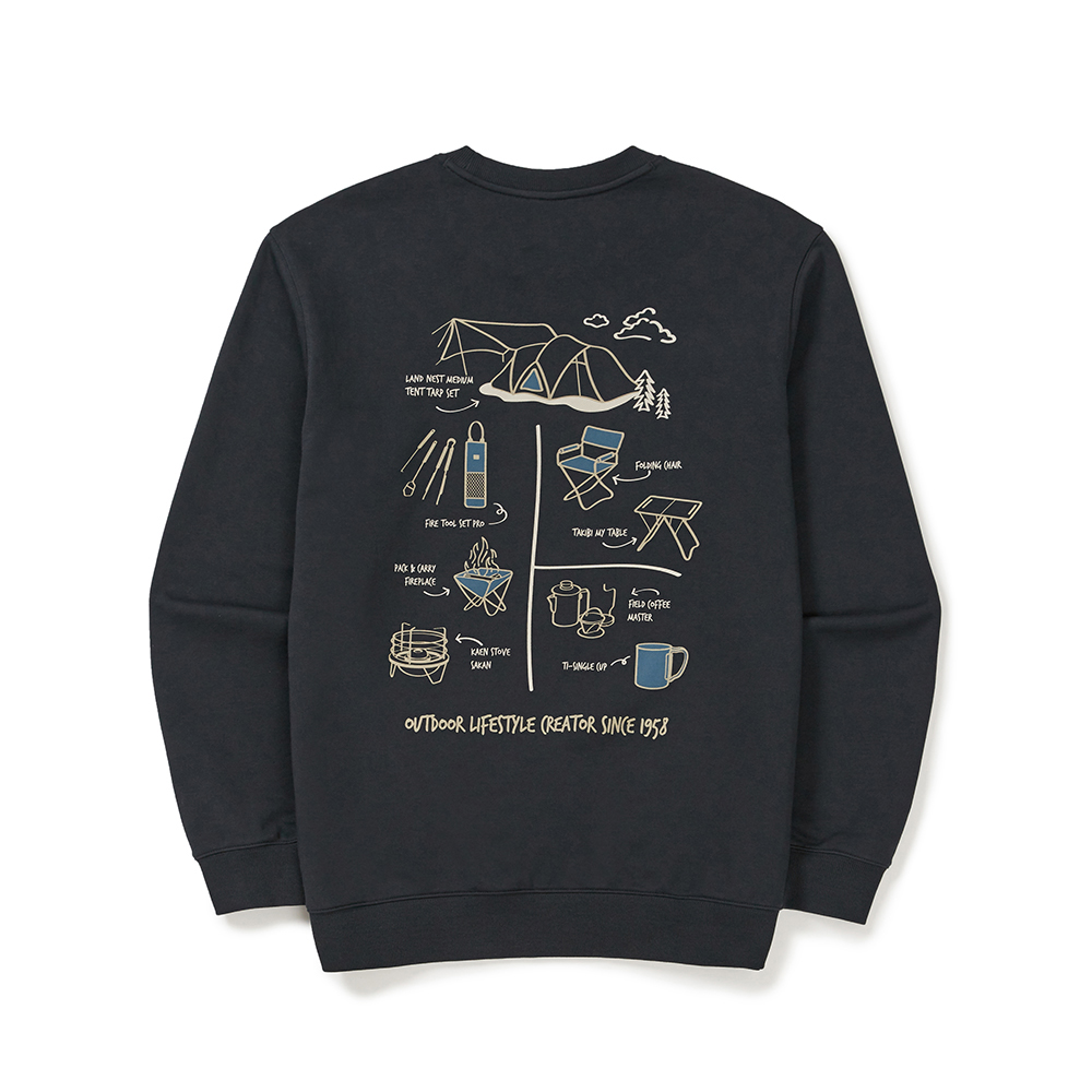 피크닉 맨투맨 Dark Navy