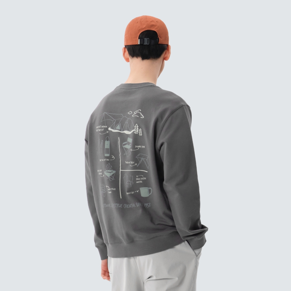 피크닉 맨투맨 Dark Gray