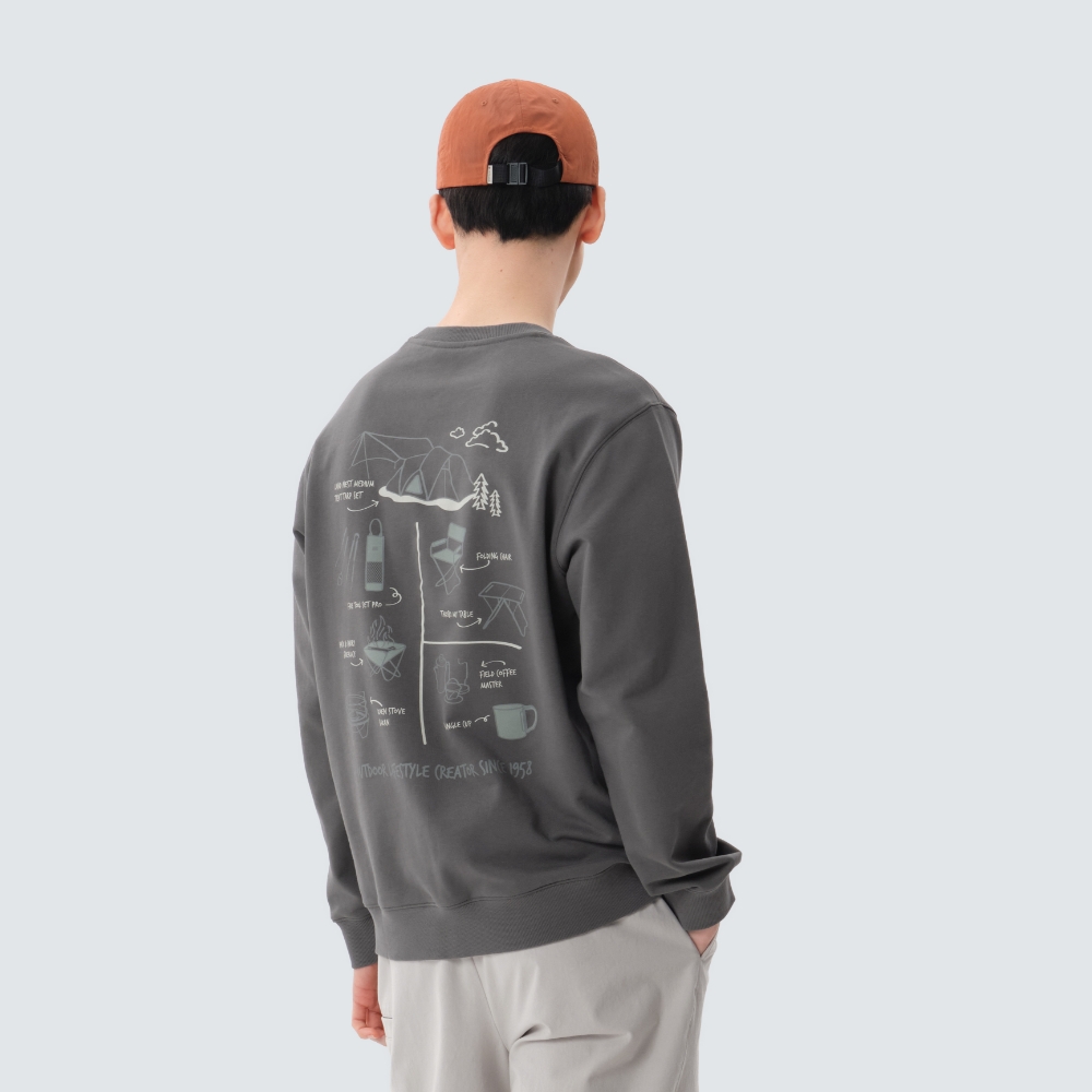 피크닉 맨투맨 Dark Gray