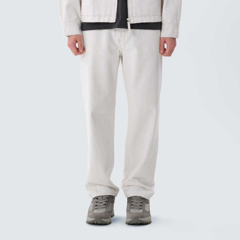 데님 스트레이트 팬츠 Ivory