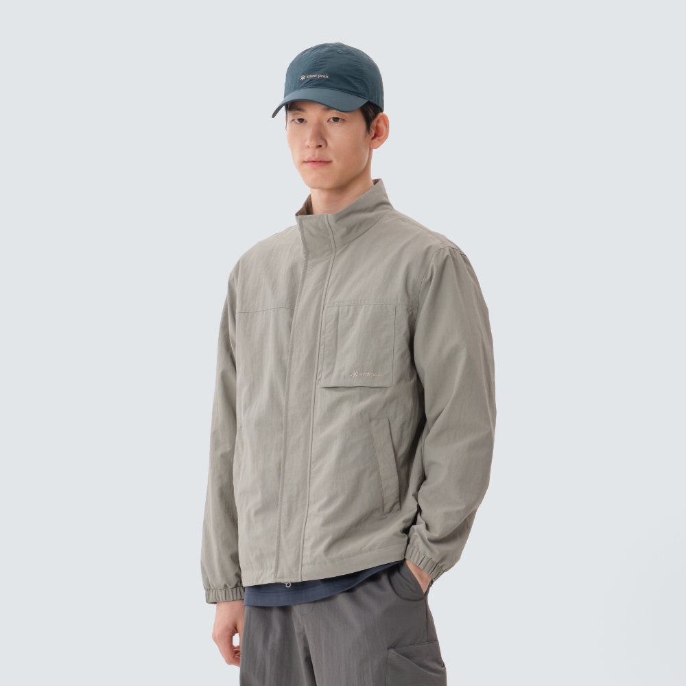 캠플 스탠드넥 바람막이 Fog Gray