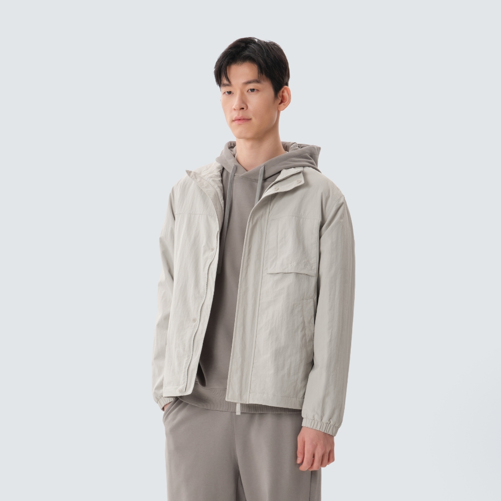 캠플 스탠드넥 바람막이 Light Beige