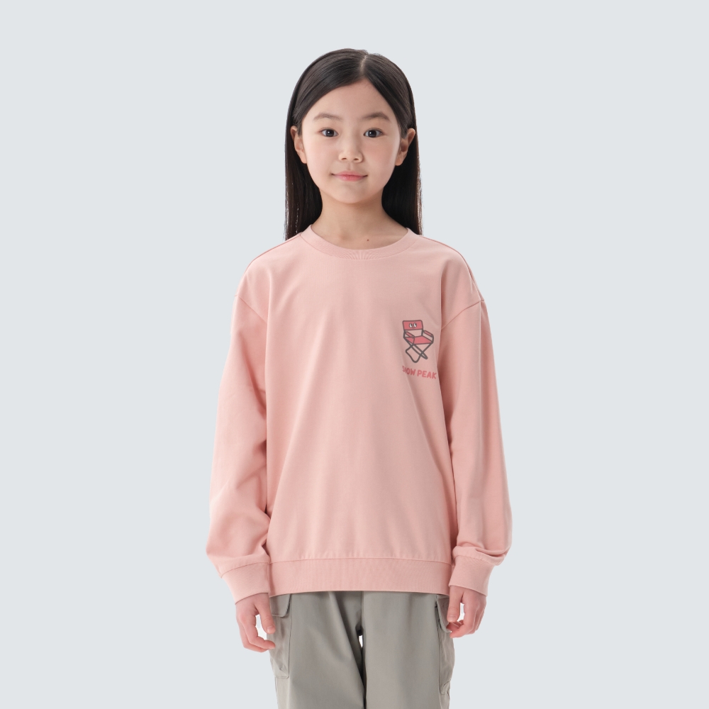 키즈 캠핑 맨투맨 Light Pink