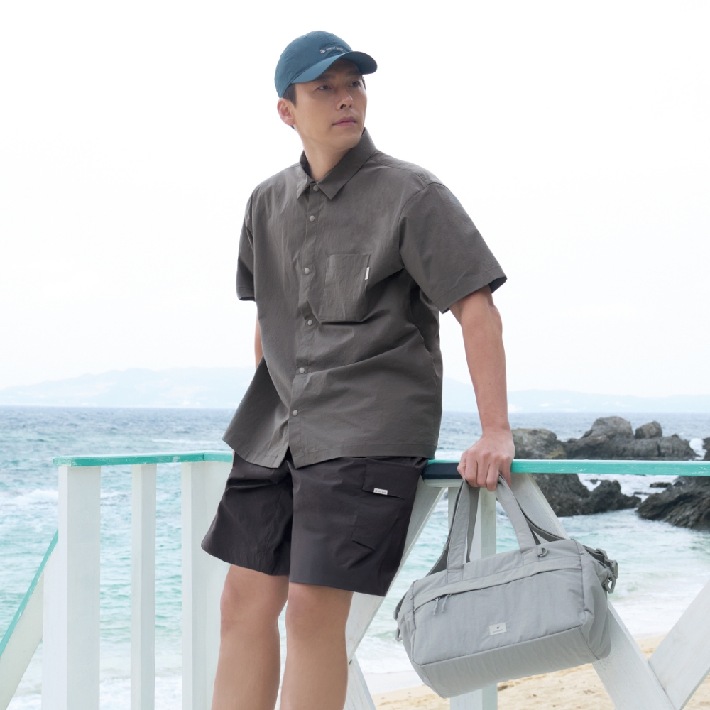 캠플 스퀘어 토트백 Fog Gray