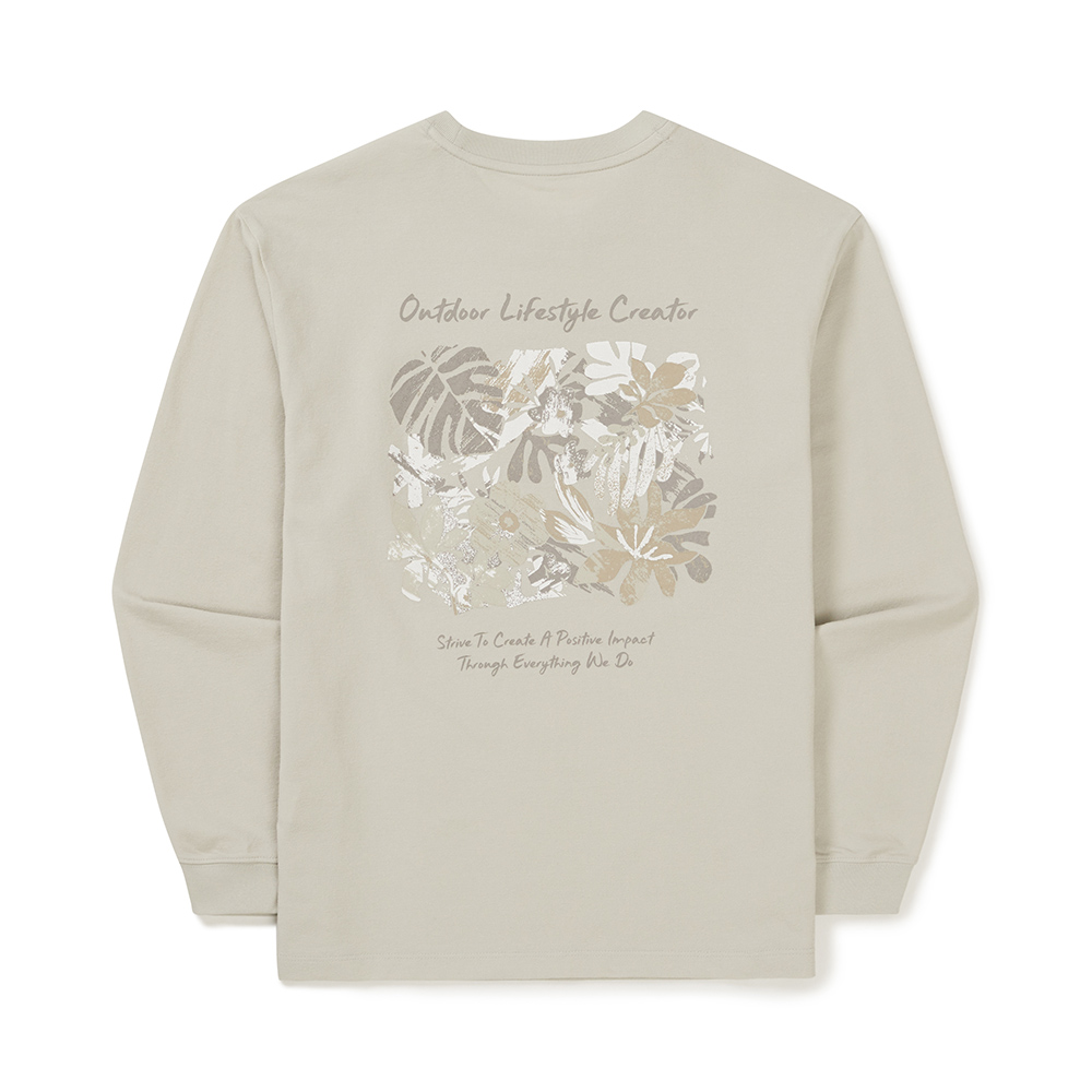 소로나 여성 트로피컬 긴팔 티셔츠 Light Beige