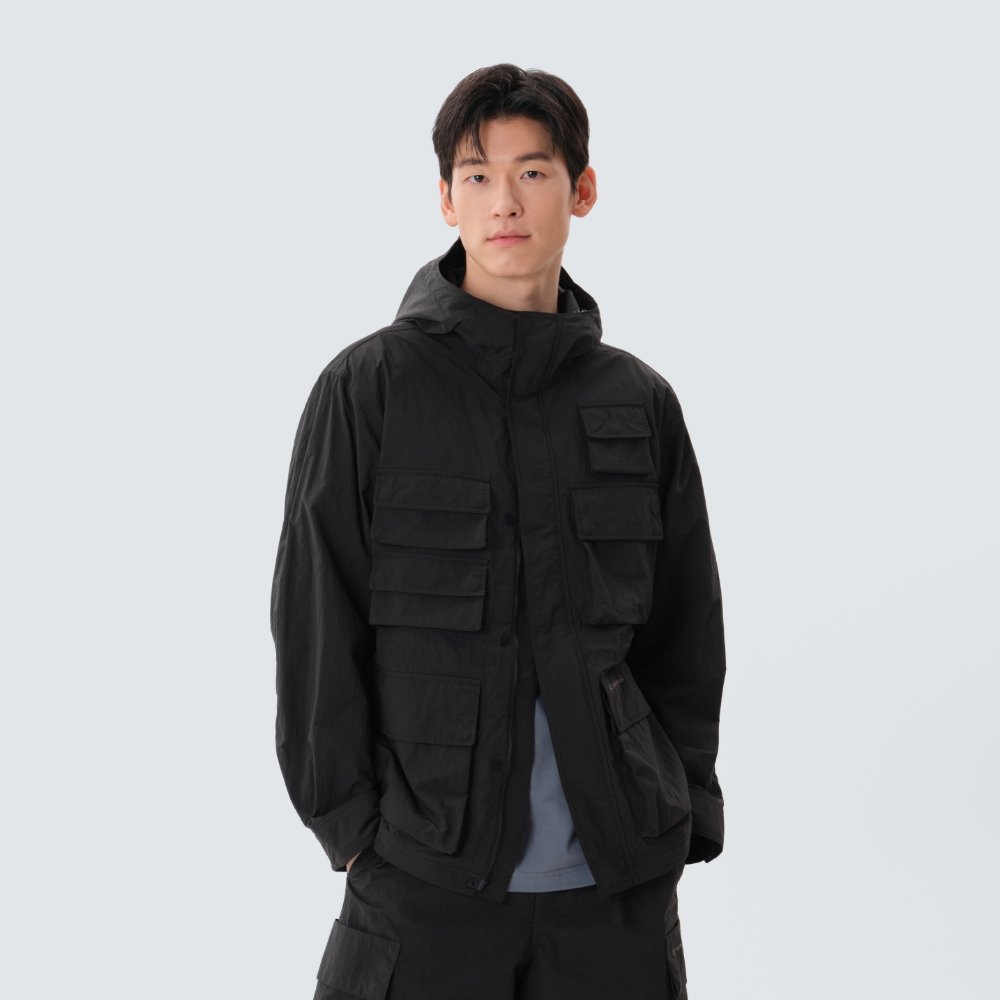 페이퍼리 유틸리티 바람막이 Dark Charcoal