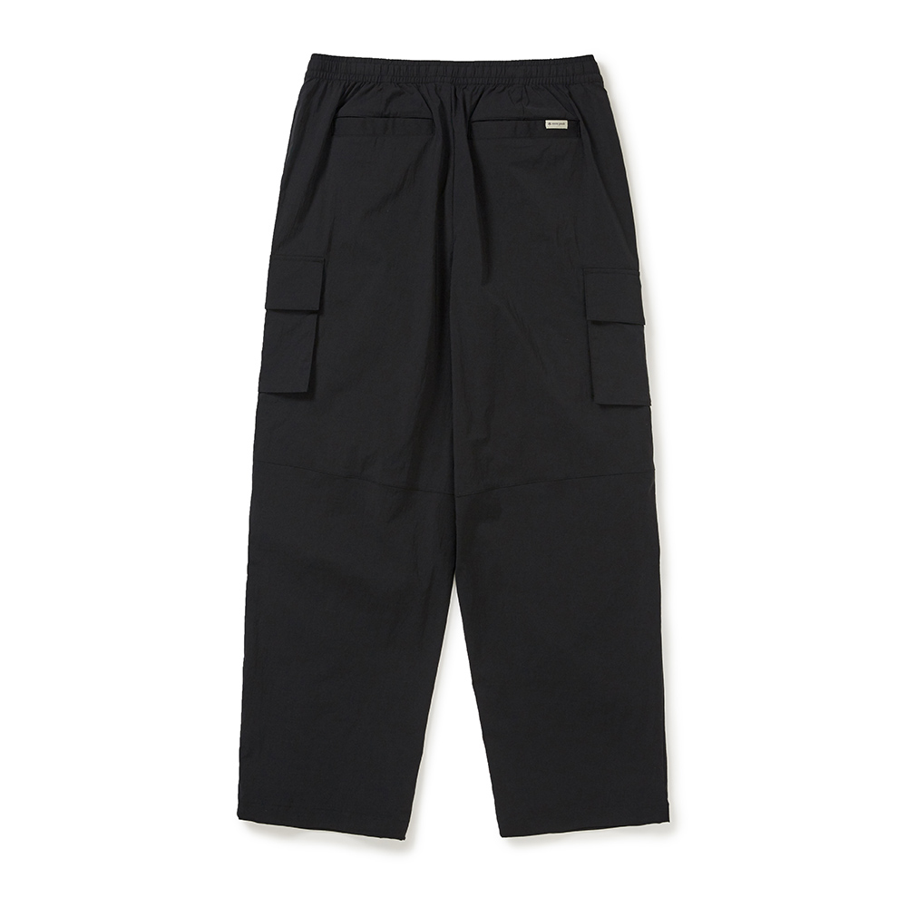 루트 스트링 와이드 팬츠 Black