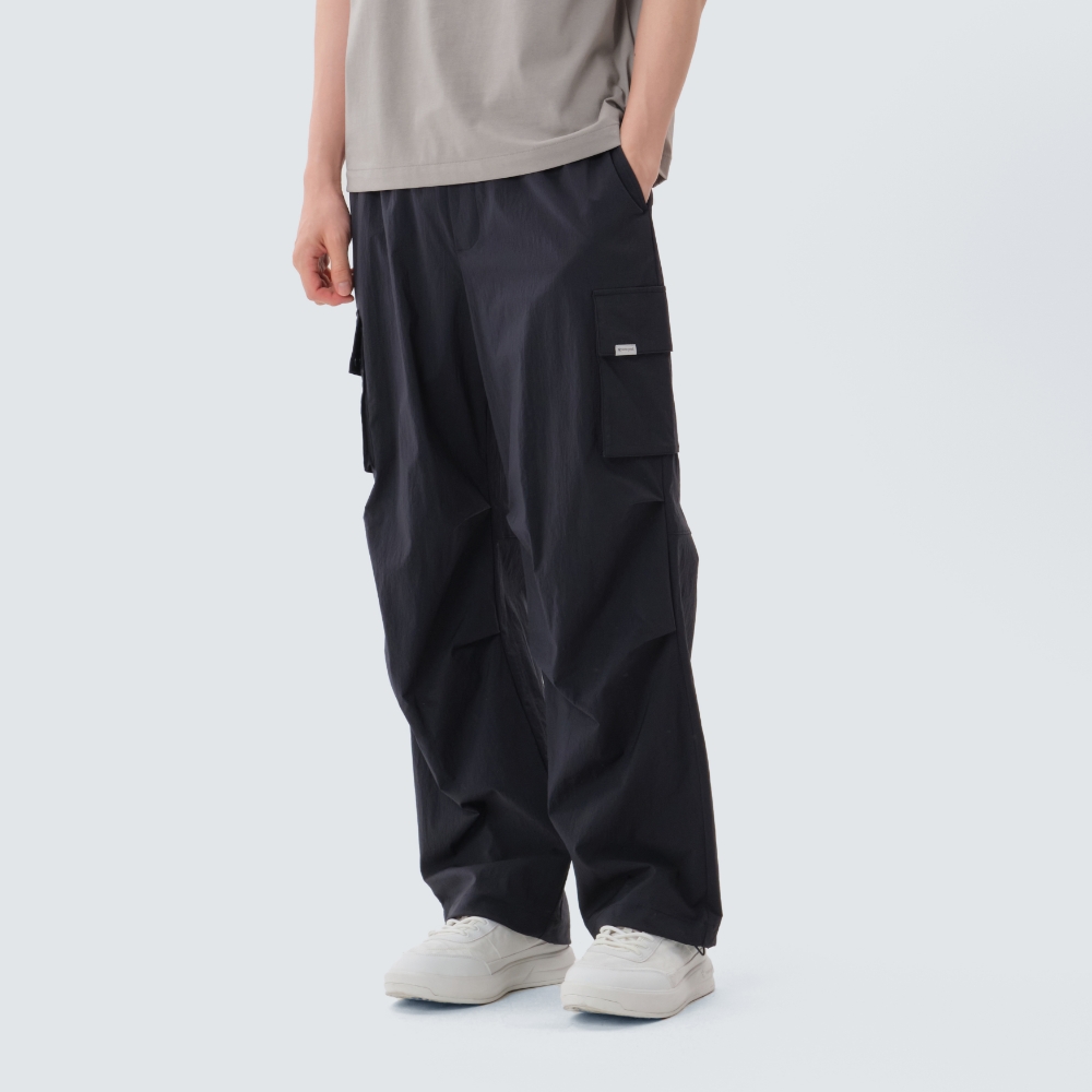 루트 스트링 와이드 팬츠 Navy