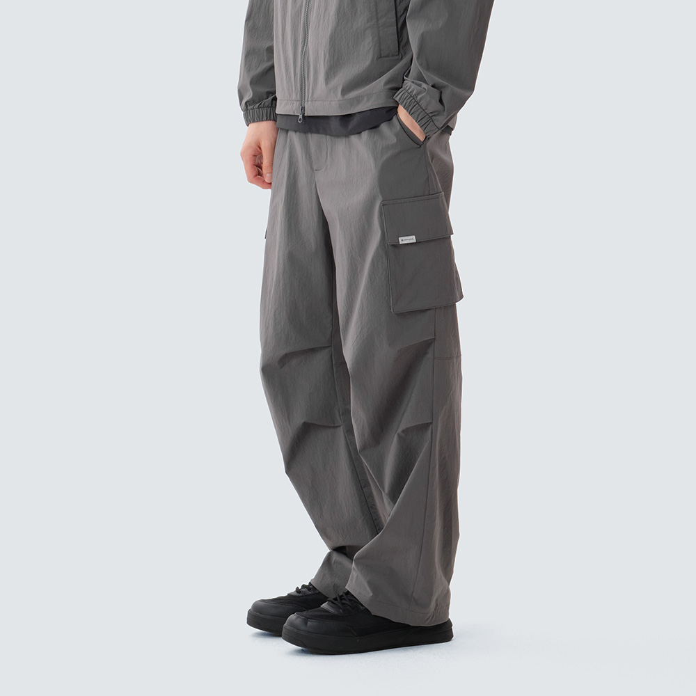 루트 스트링 와이드 팬츠 Dark Gray