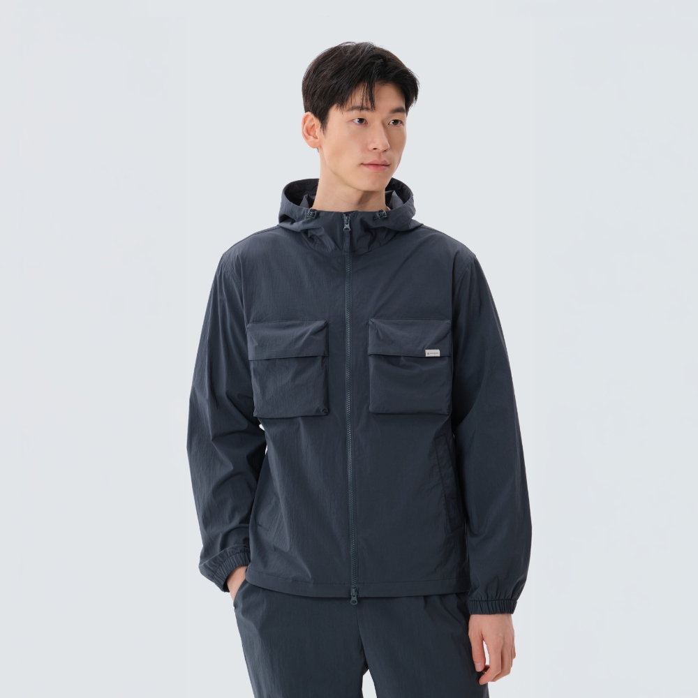 루트 아웃 포켓 바람막이 Vintage Green