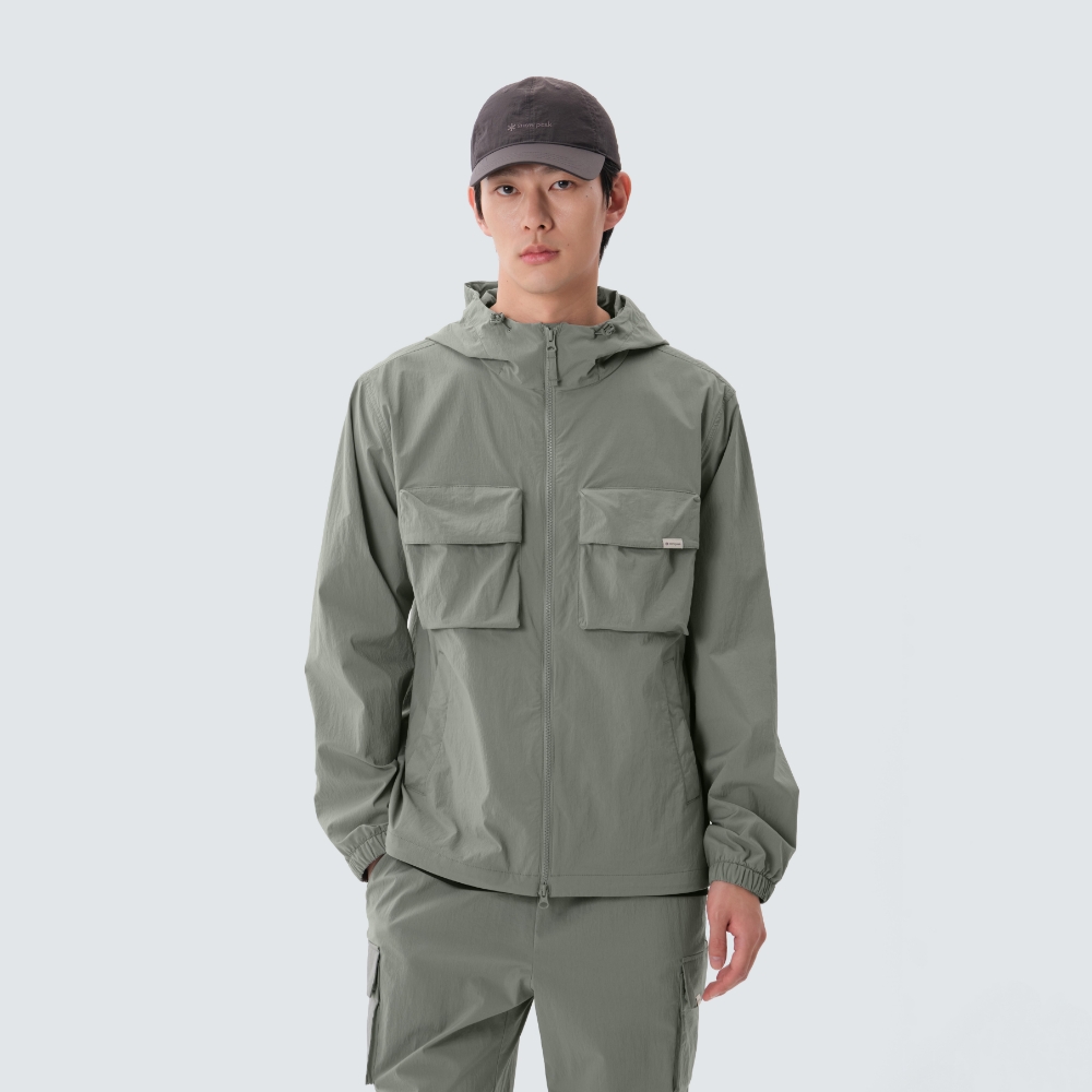 루트 아웃 포켓 바람막이 Light Khaki