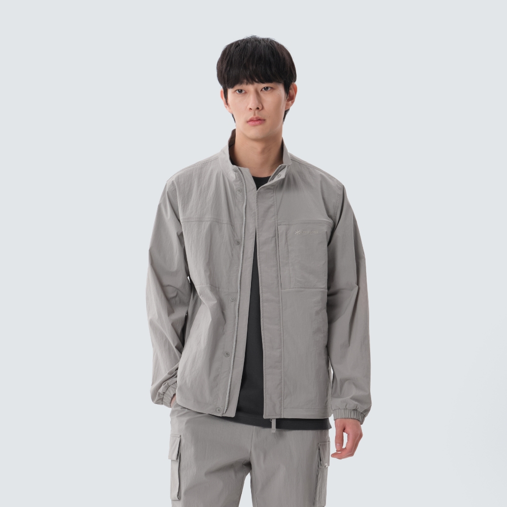 루트 스탠드넥 바람막이 Fog Gray