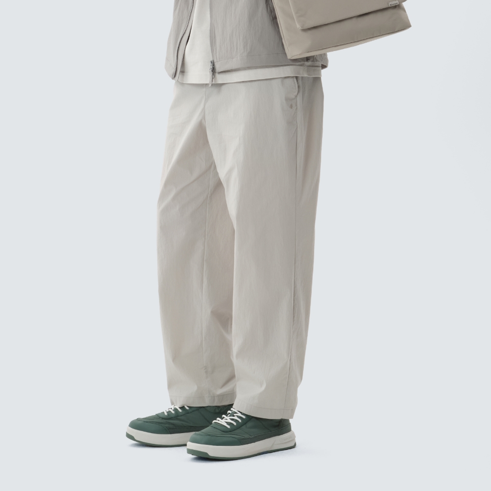 루트 세미 와이드 팬츠 Light Beige