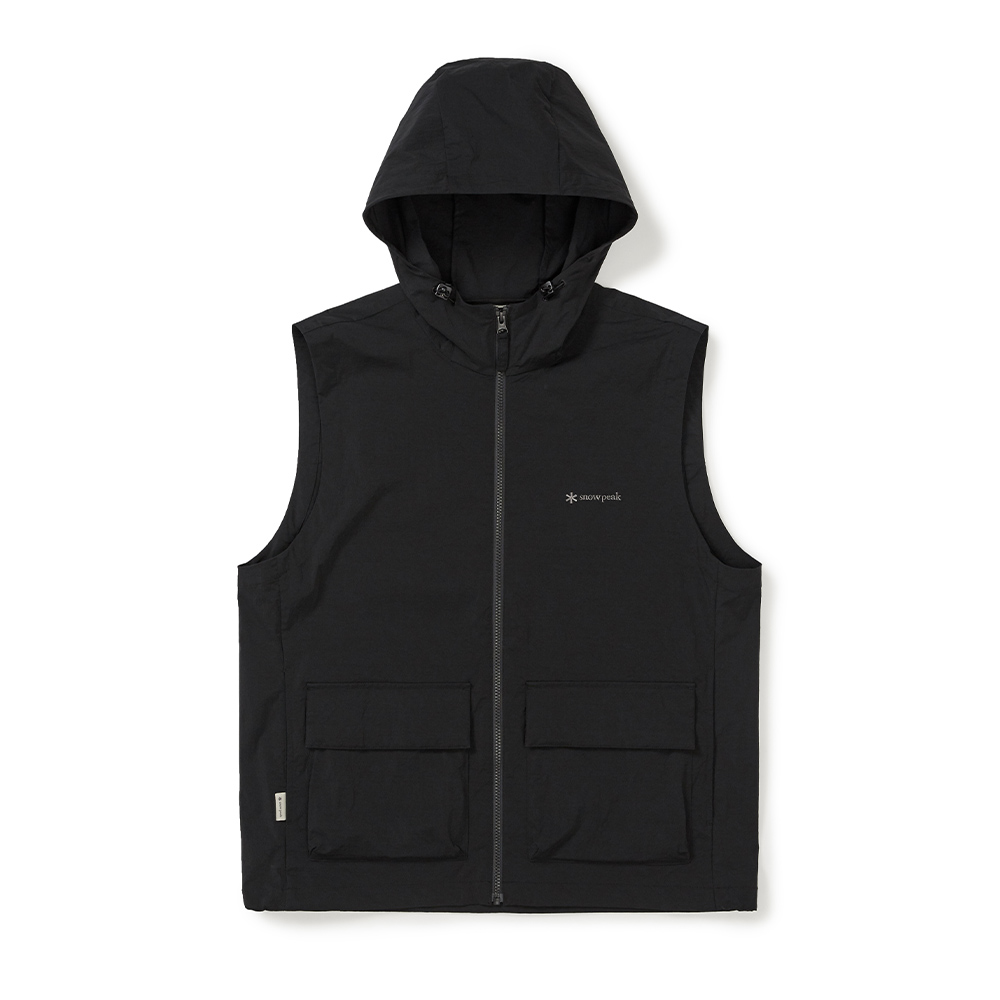 루트 후드 베스트 Black