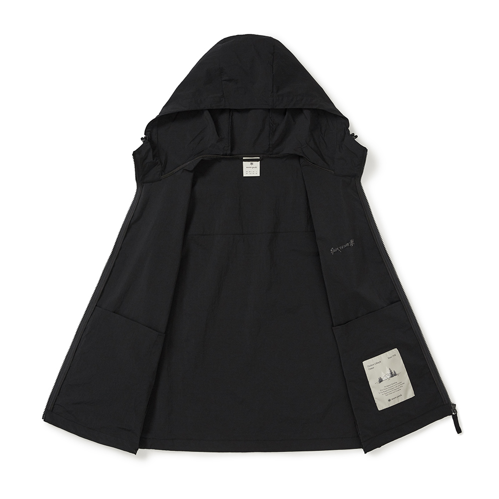 루트 후드 베스트 Black