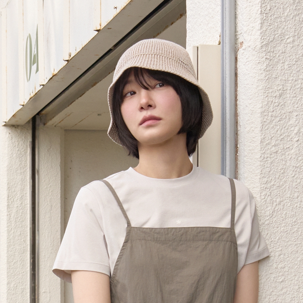 썸머 여성 니트 햇 Beige