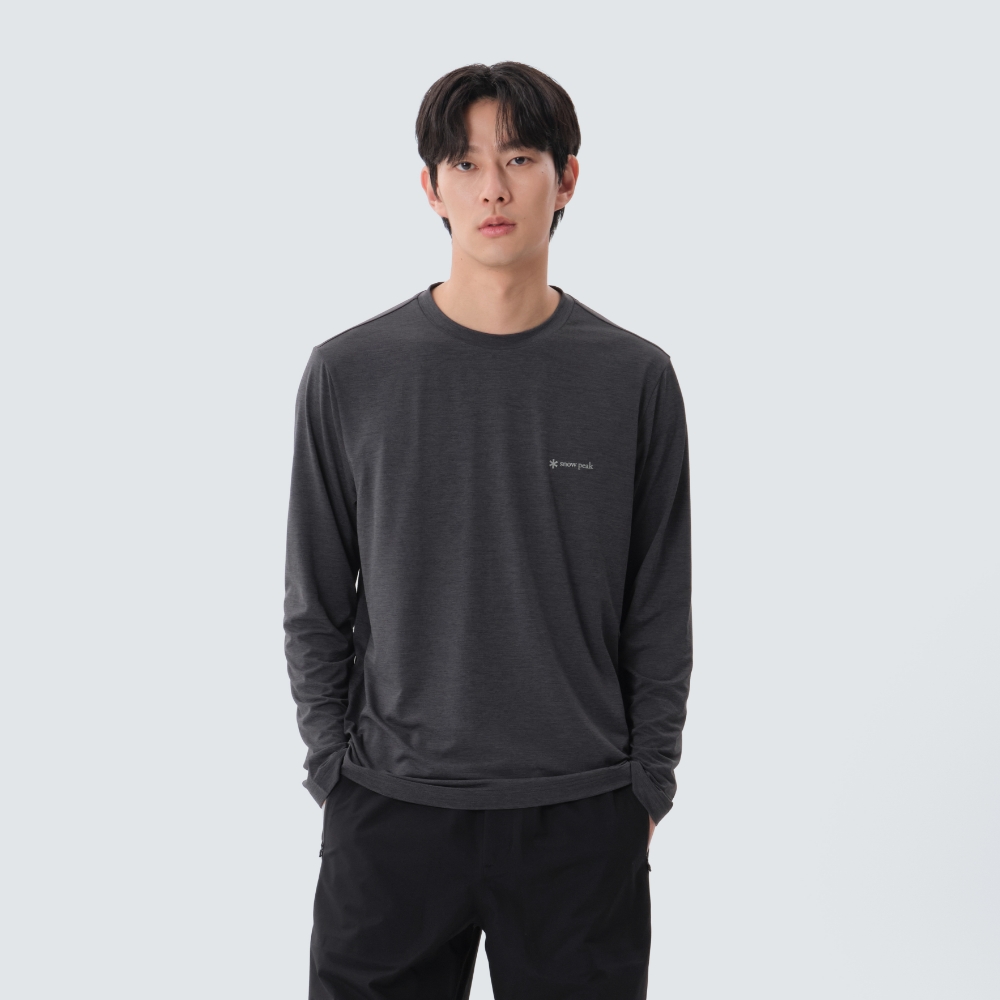 델타 퀵드라이 긴팔 티셔츠 Charcoal