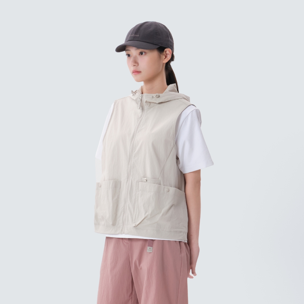 루트 여성 후드 베스트 Light Beige
