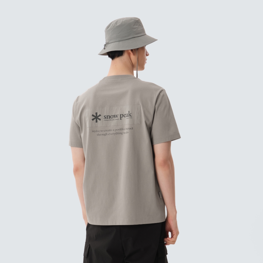 에어로쿨 우븐 패치 반팔 티셔츠 Gray