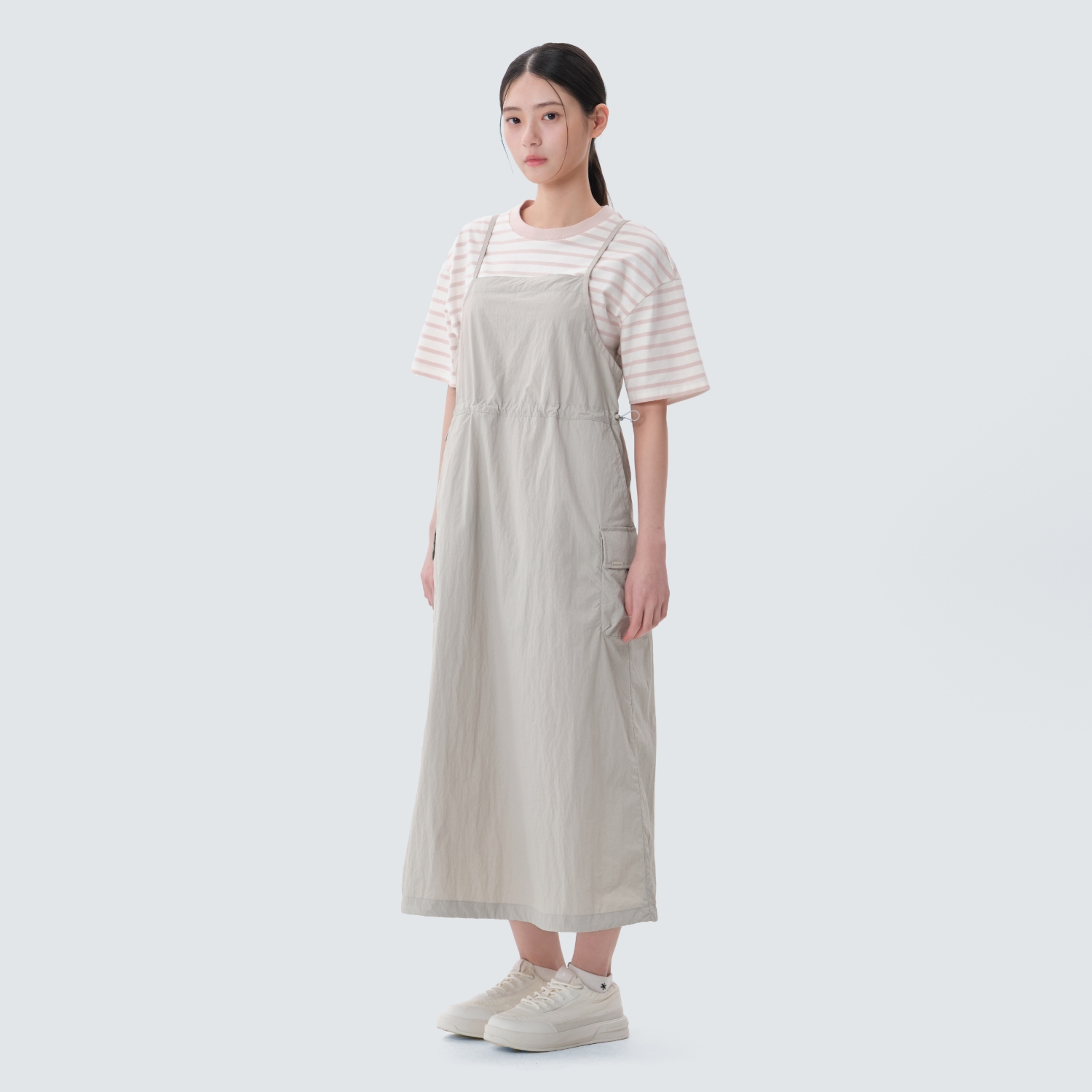 타슬란 슬리브리스 원피스 Sand Beige