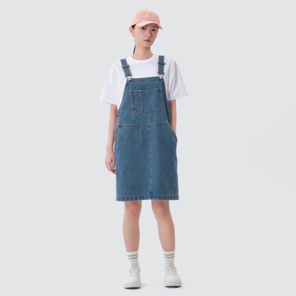 데님 오버롤 원피스 Blue