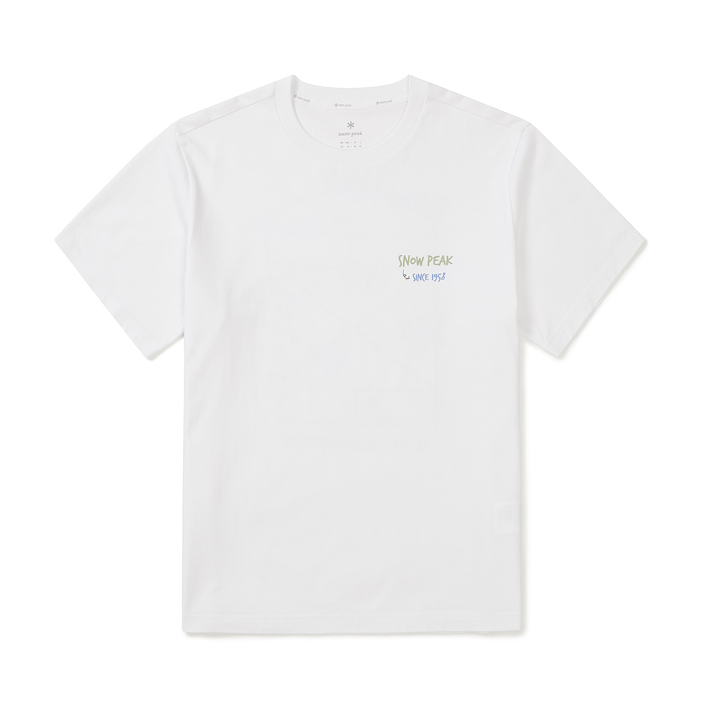 코튼 기어 반팔 티셔츠 White