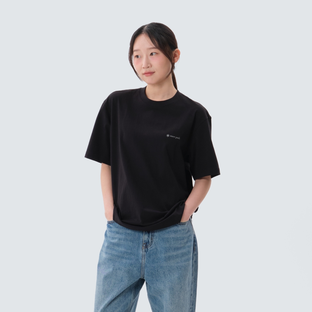 에어로쿨 스몰로고 반팔 티셔츠 Black