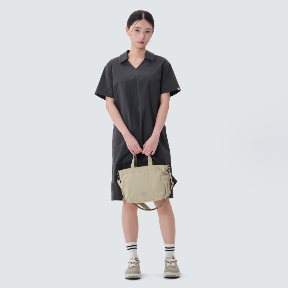 워크 카라넥 원피스 Charcoal