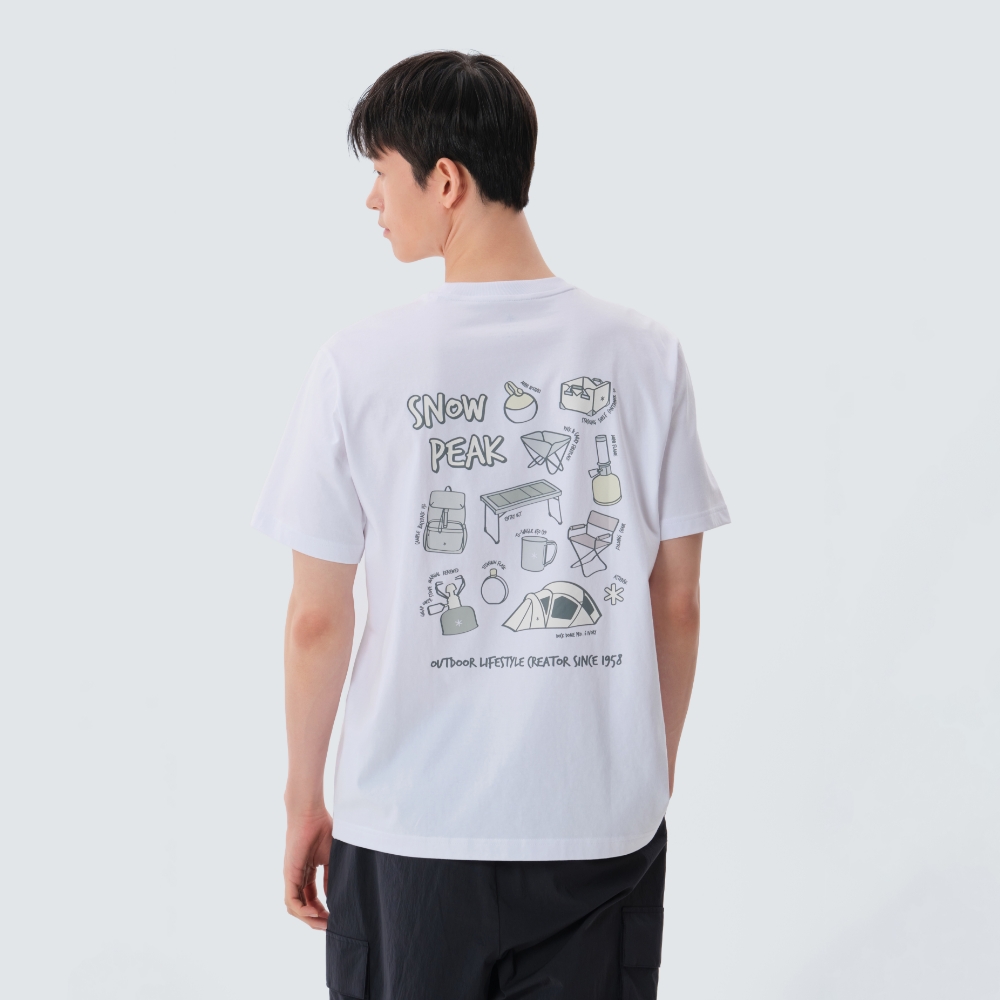 에어로쿨 기어 반팔 티셔츠 White