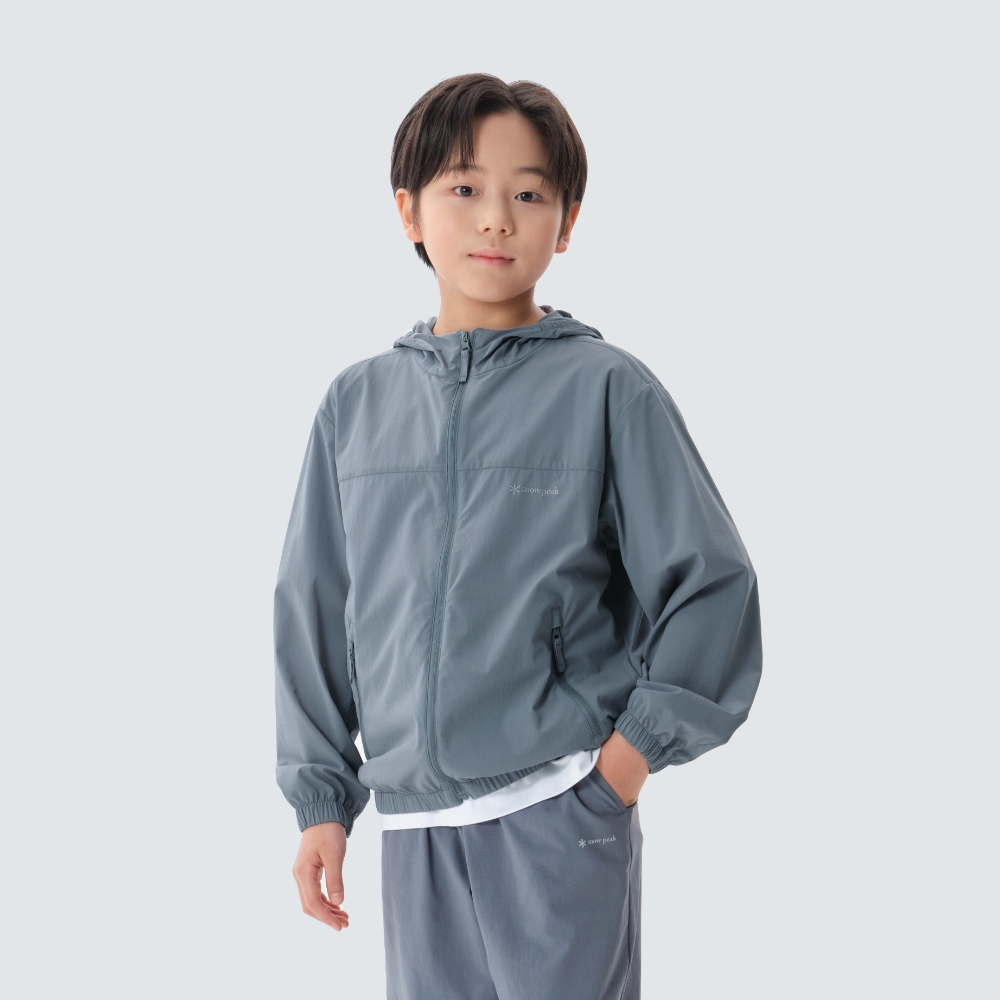 키즈 경량 바람막이 Pastel Blue