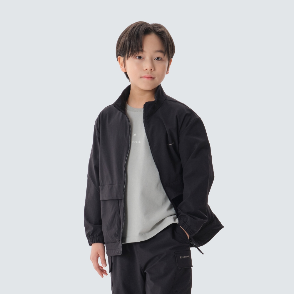 키즈 라고 에어 스탠드넥 바람막이 Black