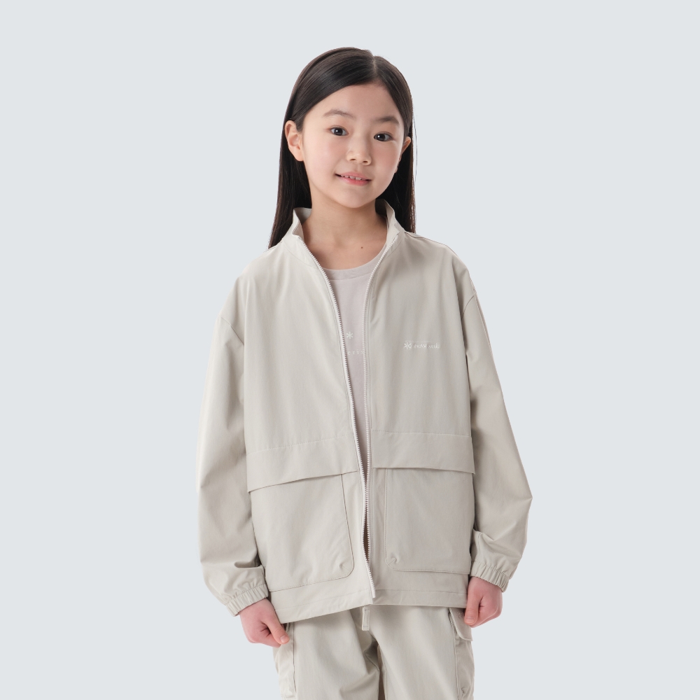 키즈 라고 에어 스탠드넥 바람막이 Light Beige