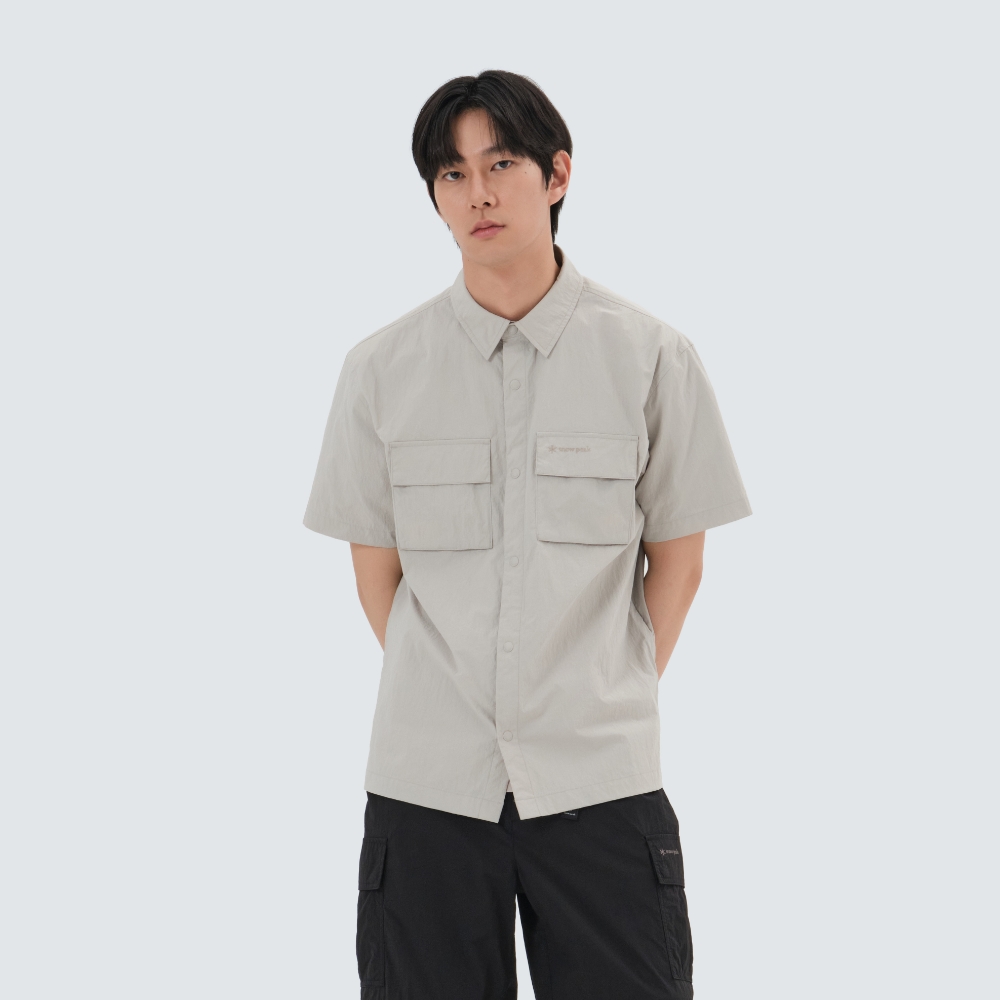 타슬란 투포켓 반팔 셔츠 Sand Beige
