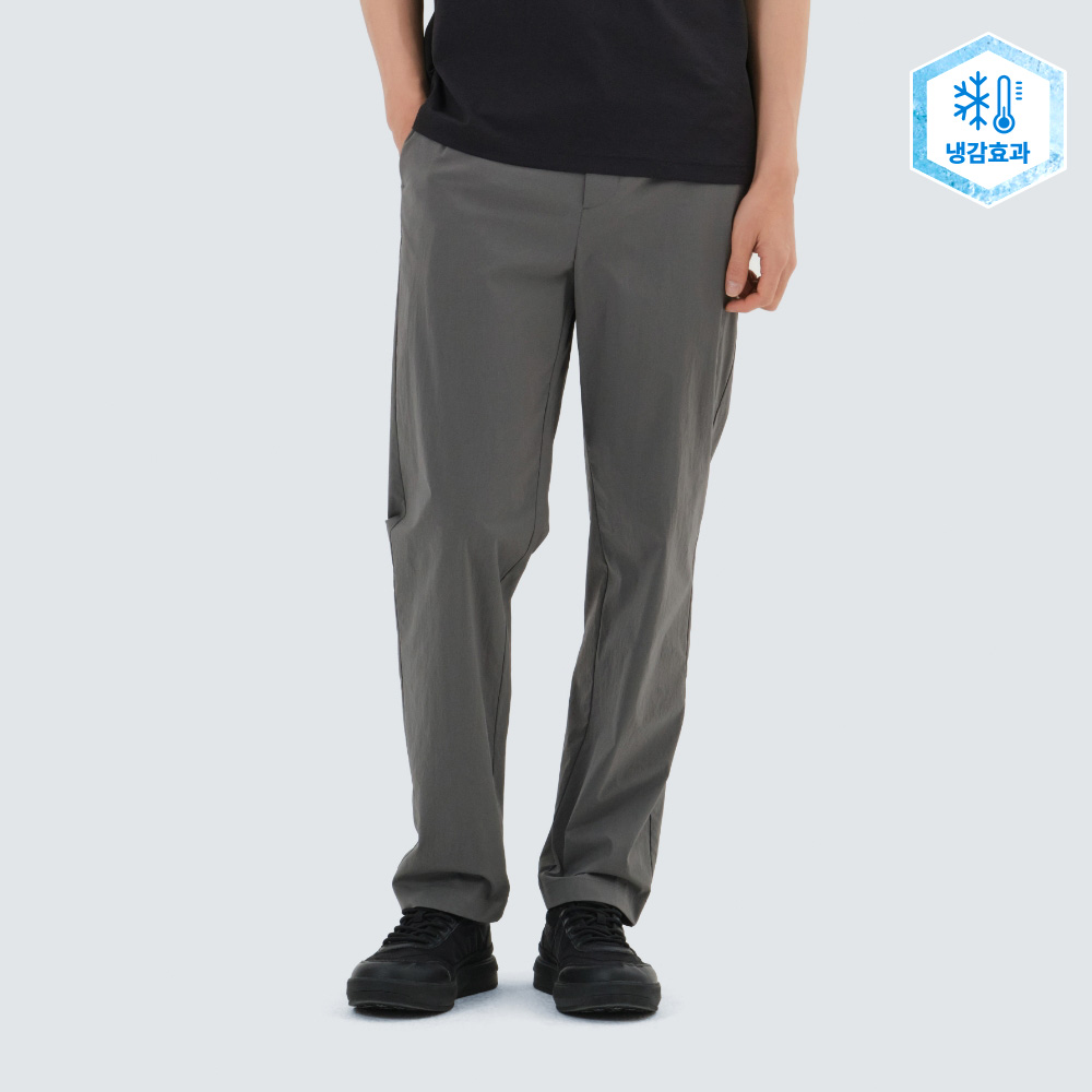 냉감 루트 슬림 팬츠 Dark Gray