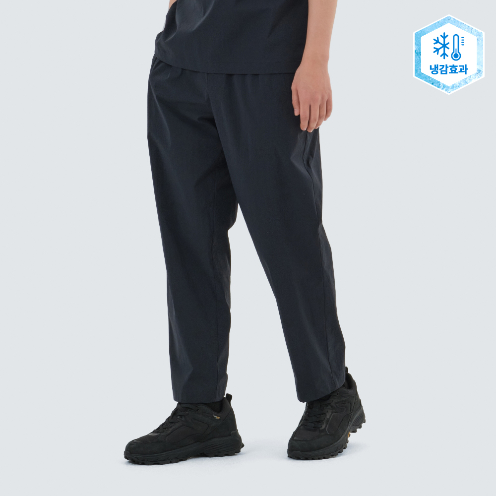 냉감 루트 테이퍼드 팬츠 Navy