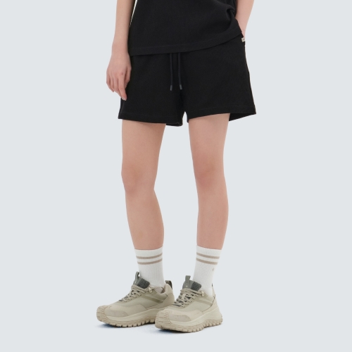 와플 여성 반바지 Black