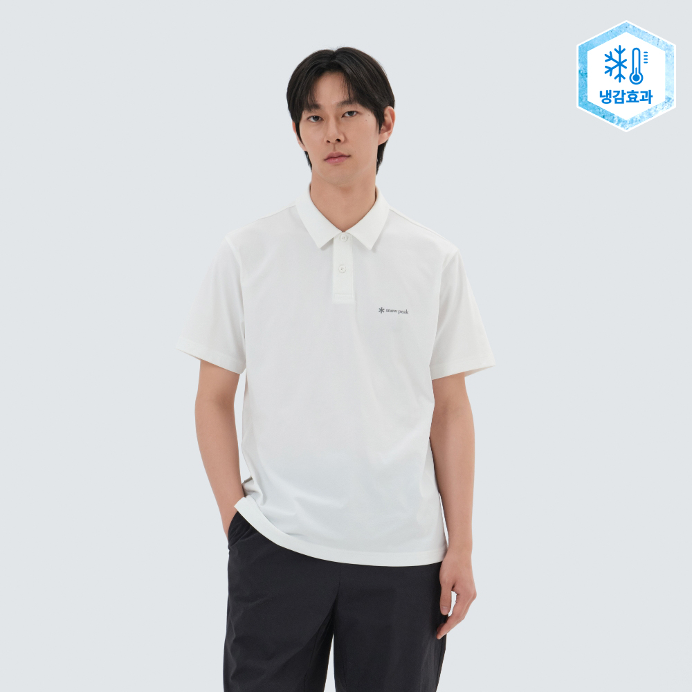 퀵드라이 반팔 폴로 티셔츠 Off White