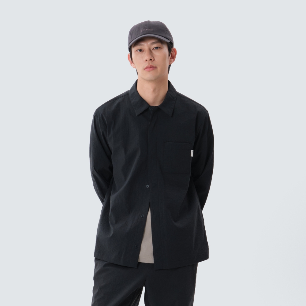 미닛 긴팔 셔츠 Dark Charcoal