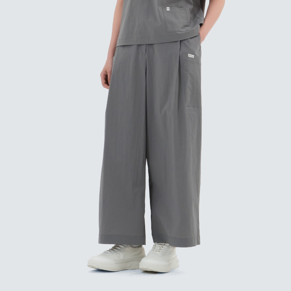 루트 여성 와이드 9부 팬츠 Dark Gray