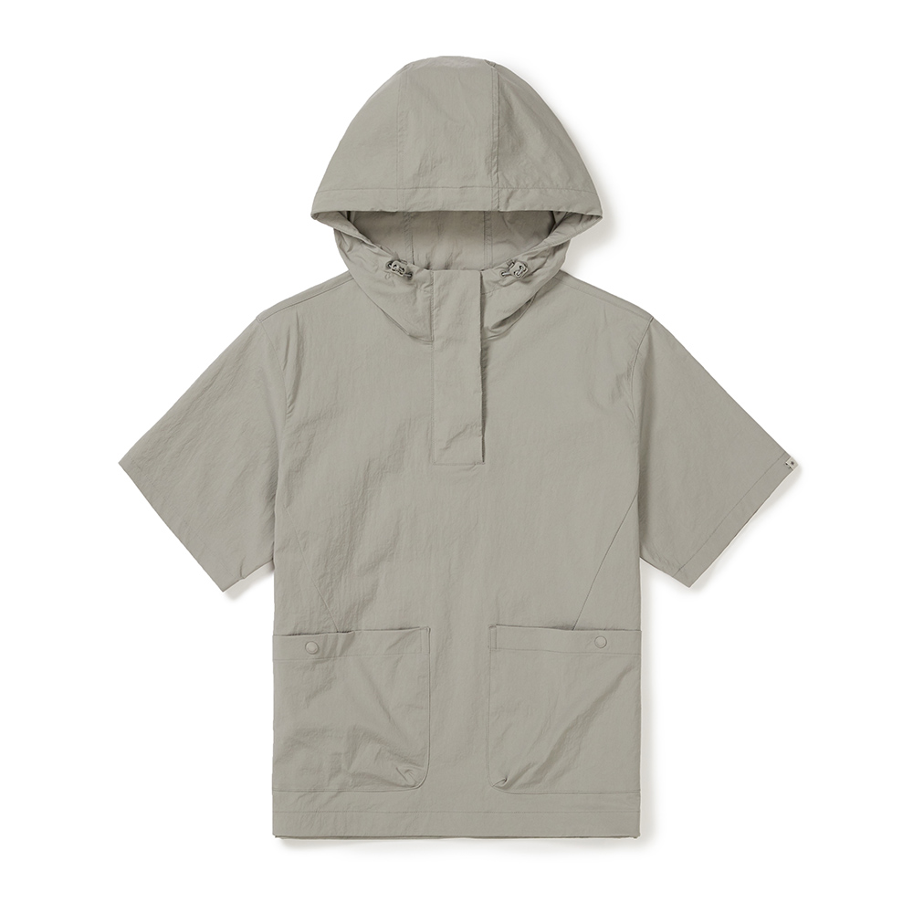 루트 여성 후드 반팔 아노락 Fog Gray