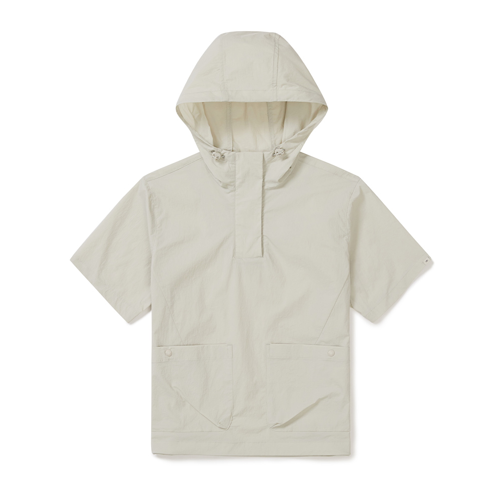 루트 여성 후드 반팔 아노락 Light Beige