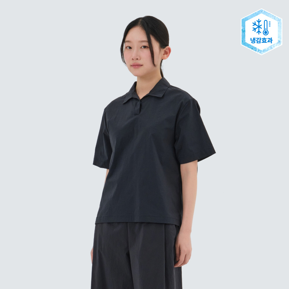 냉감 루트 여성 폴로 티셔츠 Navy