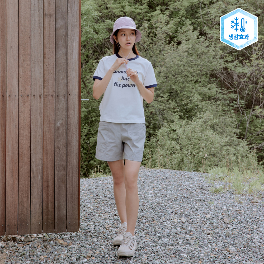 냉감 루트 여성 유틸리티 반바지 Fog Gray