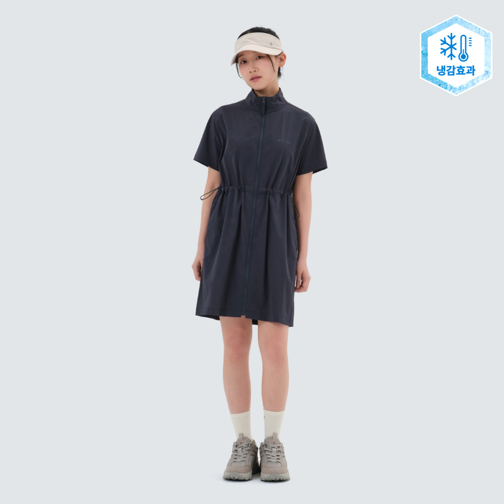 에어닷 미디 원피스 Navy