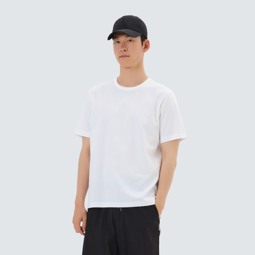 수피마 실켓 반팔 티셔츠 White