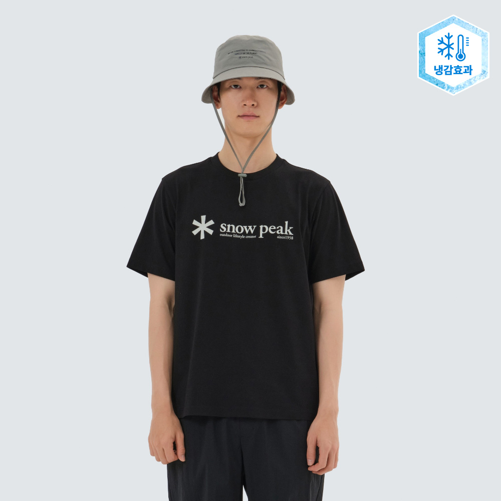 아스킨 빅로고 반팔 티셔츠 Black