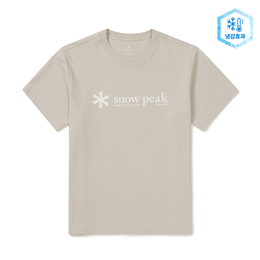 아스킨 빅로고 반팔 티셔츠 Sand Beige
