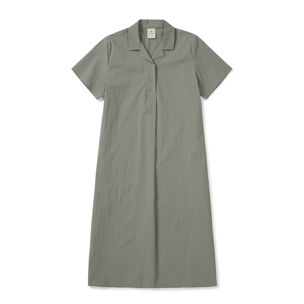 냉감 루트 카라 원피스 Light Khaki